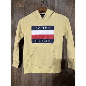 tommy hilfiger yellow pullover Sweater Boys Size 8-10